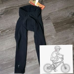 NWT Reebok Specialized Compression Padded Thermal Bike Riding Tights Youth M